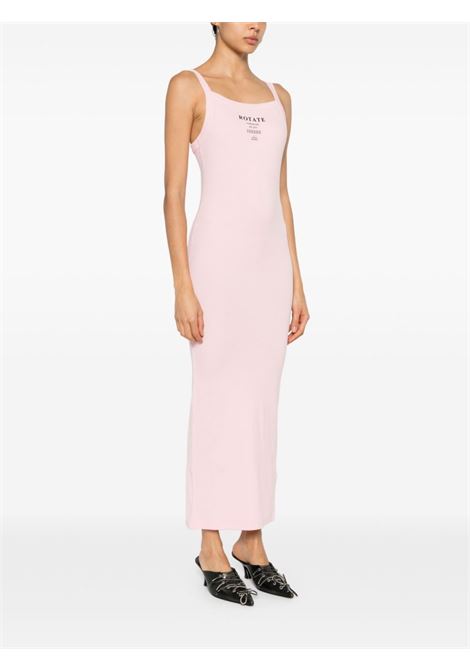 Pink logo-print sleeveless midi dress Rotate - women ROTATE SUNDAY | 11244310111011